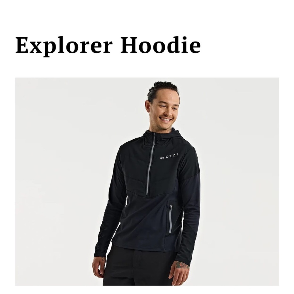 Men's Black Explorer Hoodie